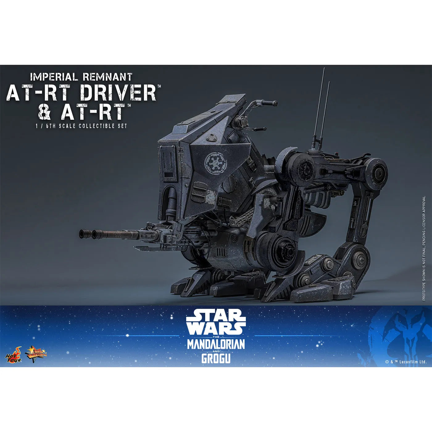「スター・ウォーズ／マンダロリアン・アンド・グローグー」1/6スケールフィギュア　インペリアル・レムナント AT-RTドライバー＆AT-RT（ムービー・マスターピース）