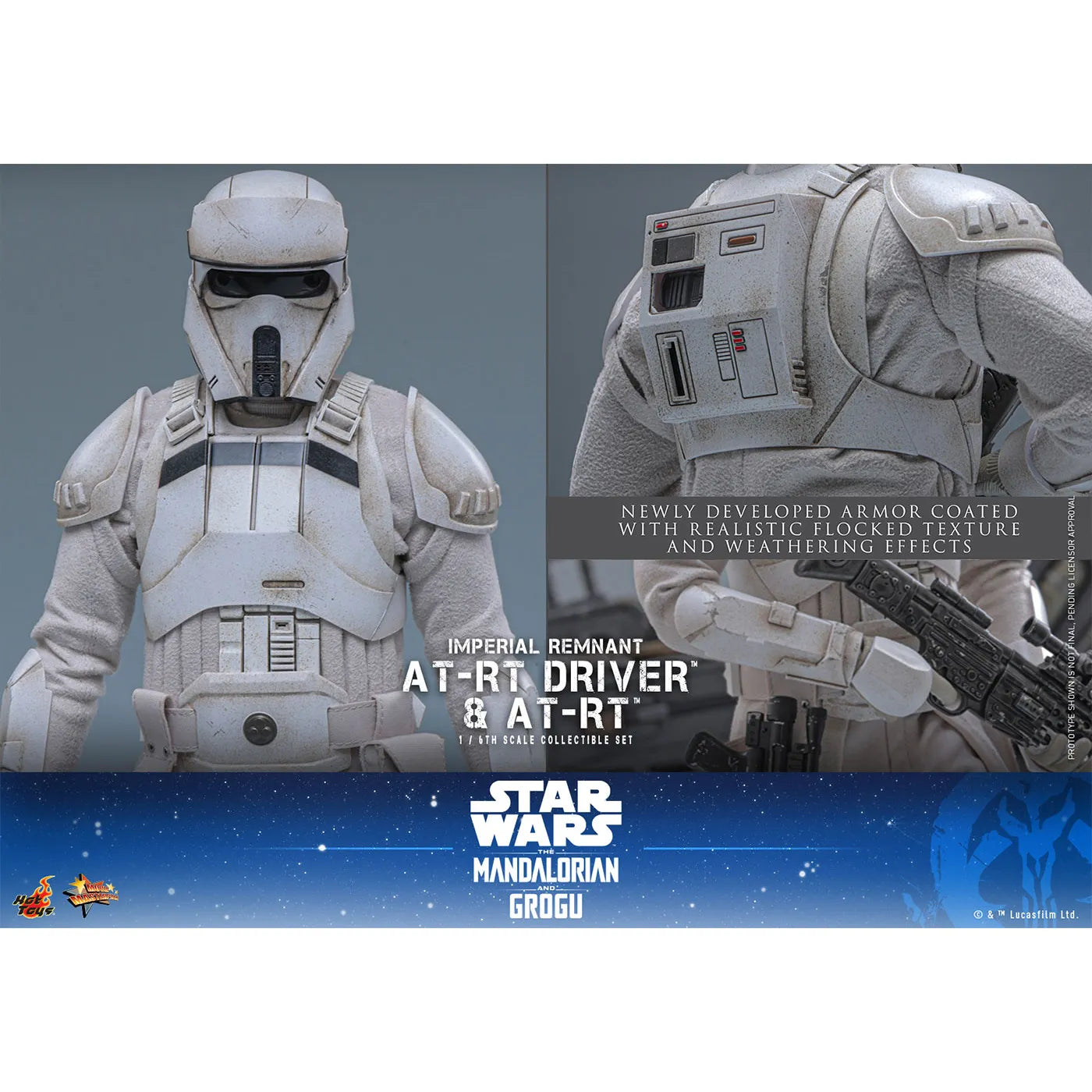 「スター・ウォーズ／マンダロリアン・アンド・グローグー」1/6スケールフィギュア　インペリアル・レムナント AT-RTドライバー＆AT-RT（ムービー・マスターピース）