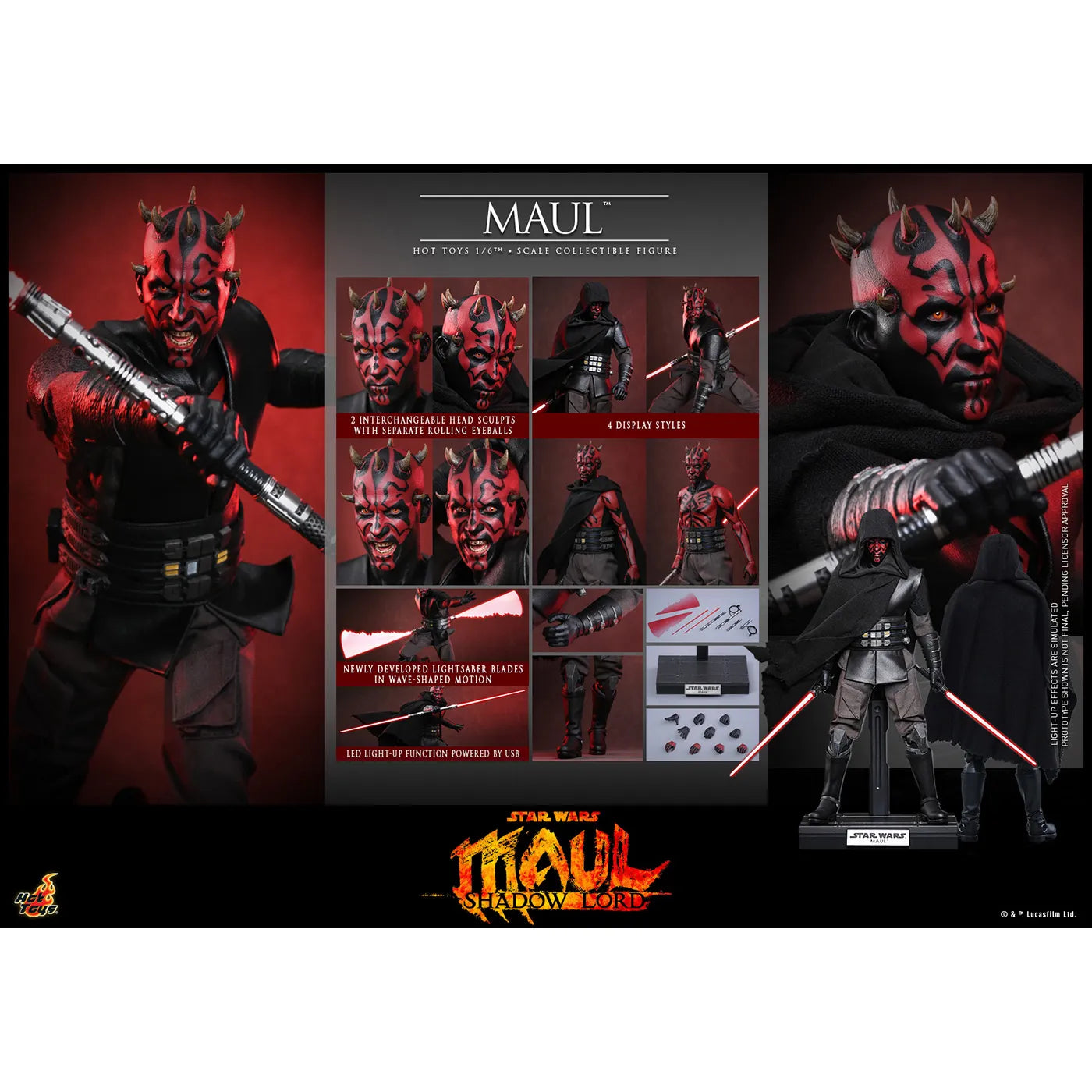「スター・ウォーズ」1/6スケールフィギュア　モール（テレビマスターピース スター・ウォーズ：モール／シャドウ・ロード ）
