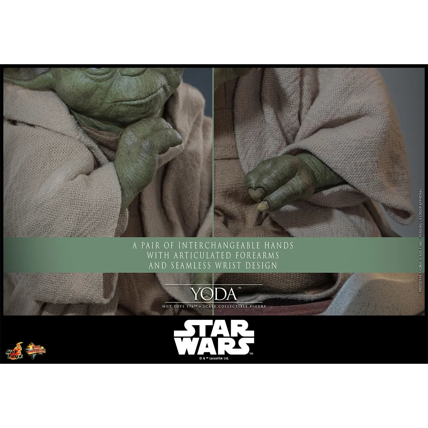 「スター・ウォーズ」1/6スケールフィギュア　ヨーダ（ムービーマスターピース スター・ウォーズ エピソード3／シスの復讐）