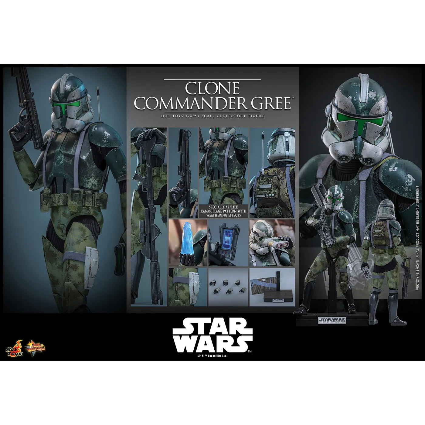 「スター・ウォーズ」1/6スケールフィギュア コマンダー・グリー（ムービーマスターピース スター・ウォーズ エピソード3／シスの復讐）