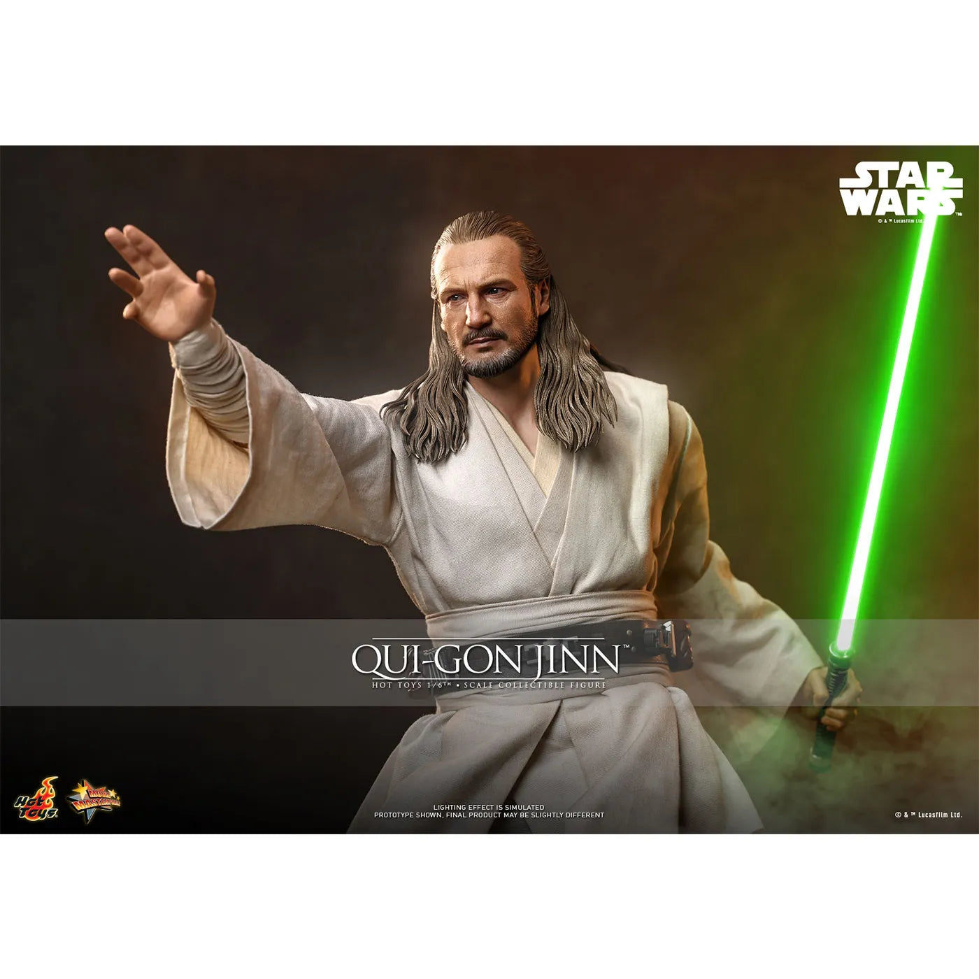 【新品未開封】MM525 スターウォーズ 1/6 クワイガン・ジン ホットトイズ 最終価格】ホットトイズ クワイ=ガン・ジン MM#525 新品未開封MM525
