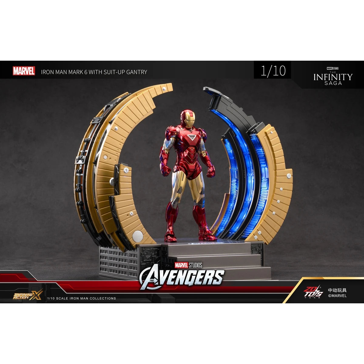 マーベル 映画「アベンジャーズ」MK6 パワードスーツ装着機付き(Xシリーズ)