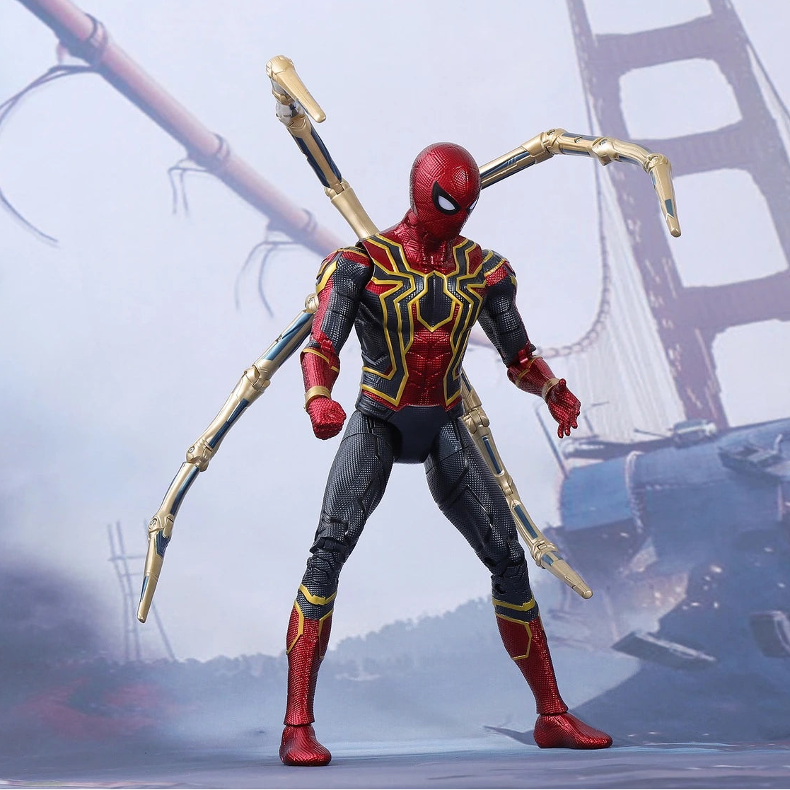 マーベル 映画「アベンジャーズ／インフィニティ・ウォー」14インチ アイアンスパイダーマン(14インチ Cシリーズ、ライトスタンド付き)
