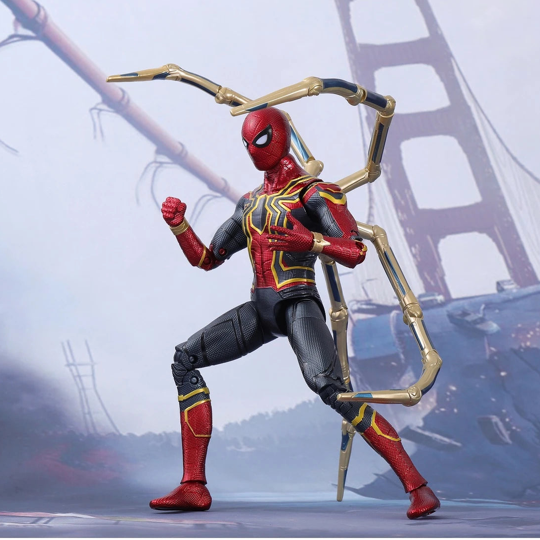 マーベル 映画「アベンジャーズ／インフィニティ・ウォー」14インチ アイアンスパイダーマン(14インチ Cシリーズ、ライトスタンド付き)