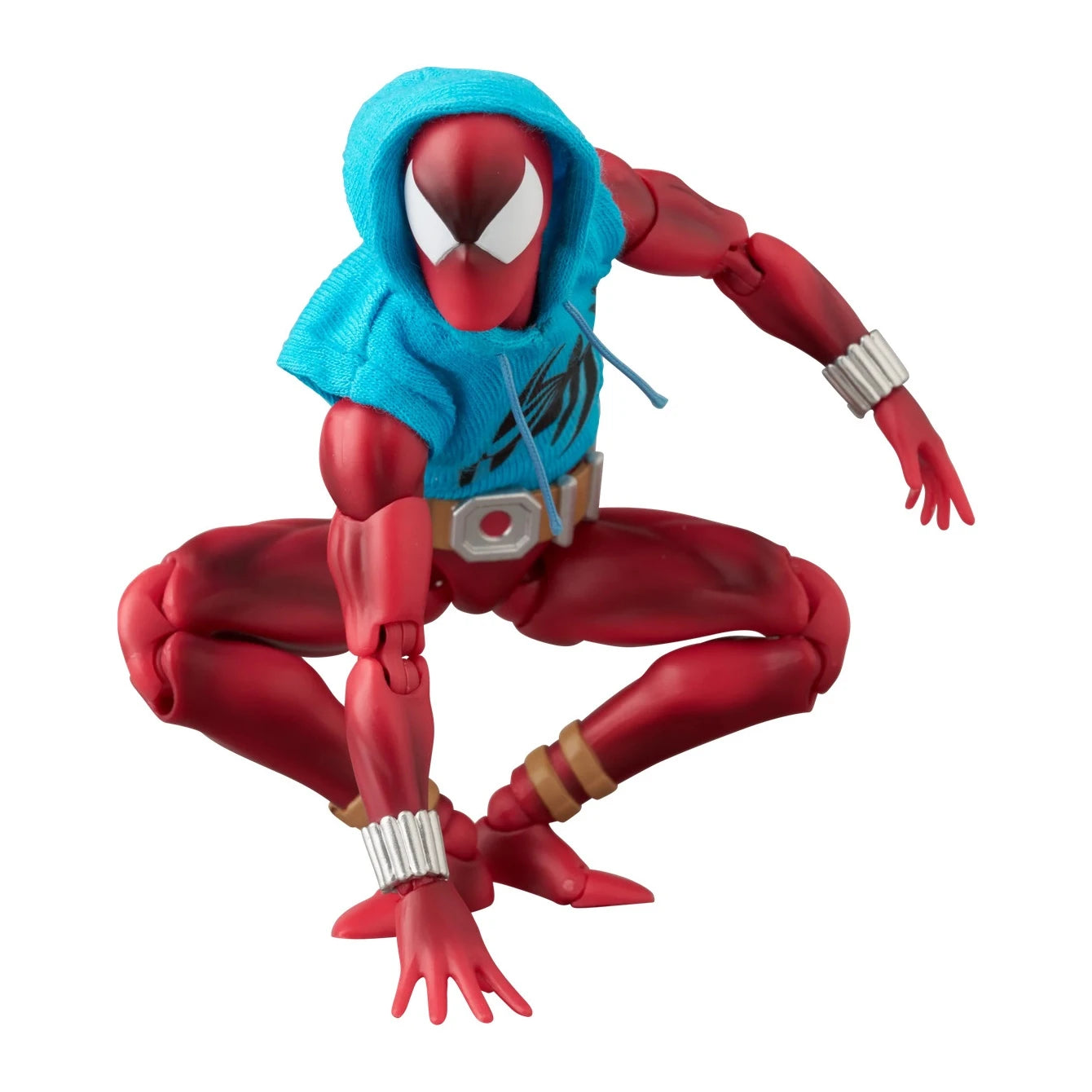 「マーベル」スカーレットスパイダーマン フィギュア（MAFEX スカーレットスパイダーマン コミック Ver.）