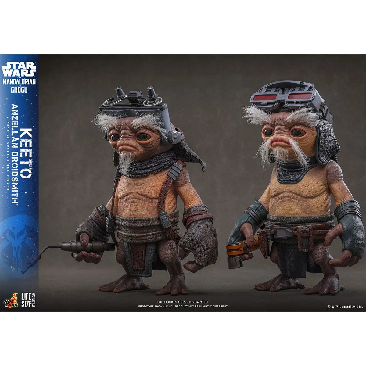 「スター・ウォーズ／マンダロリアン・アンド・グローグー」1/1スケールフィギュア　キート(ライフサイズ・マスターピース アンゼラ人／ドロイド修理屋)