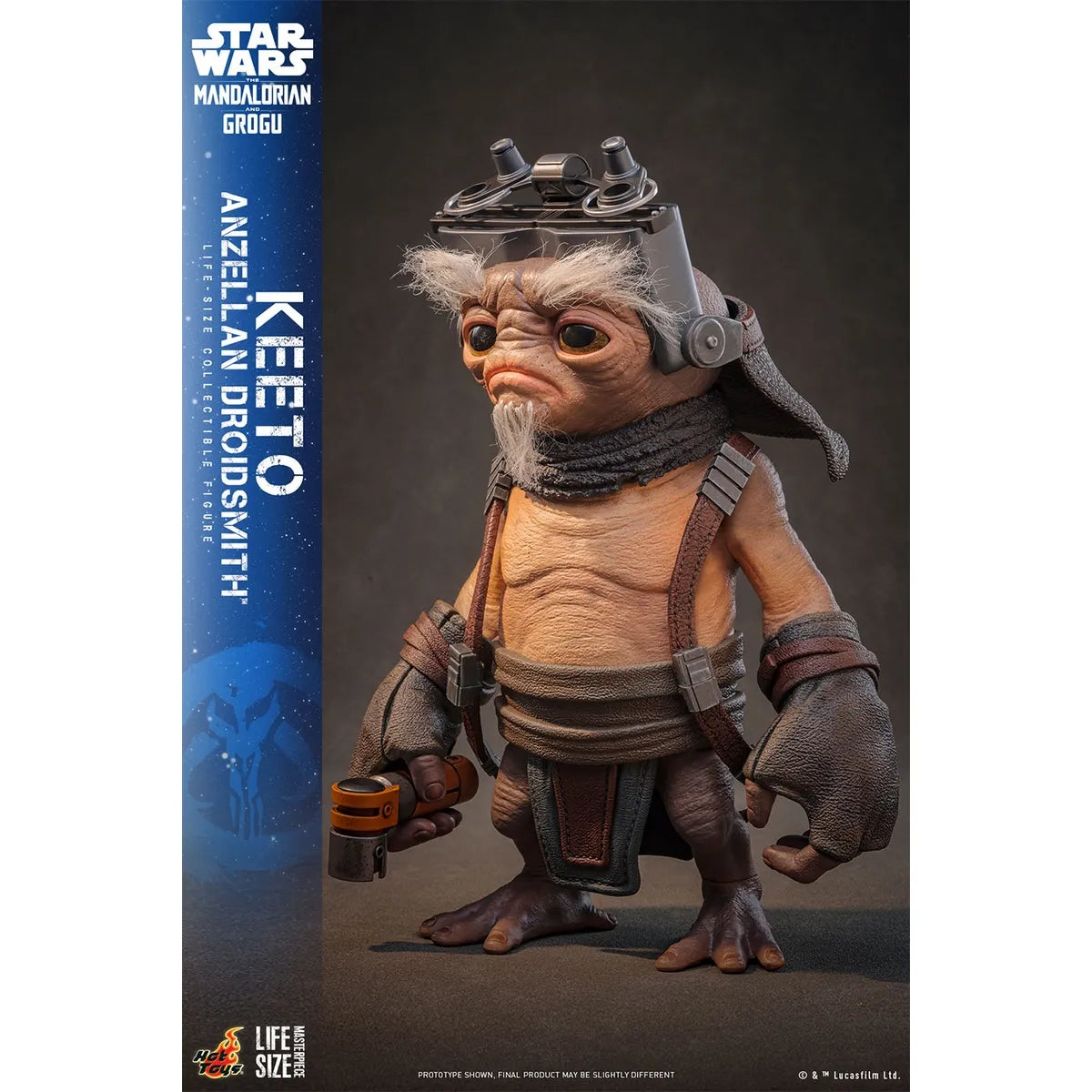 「スター・ウォーズ／マンダロリアン・アンド・グローグー」1/1スケールフィギュア　キート(ライフサイズ・マスターピース アンゼラ人／ドロイド修理屋)