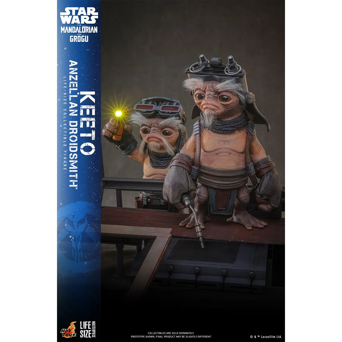 「スター・ウォーズ／マンダロリアン・アンド・グローグー」1/1スケールフィギュア　キート(ライフサイズ・マスターピース アンゼラ人／ドロイド修理屋)