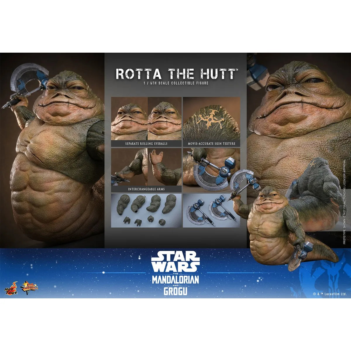 「スター・ウォーズ／マンダロリアン・アンド・グローグー」1/6スケールフィギュア　ロッタ・ザ・ハット（ムービー・マスターピース）