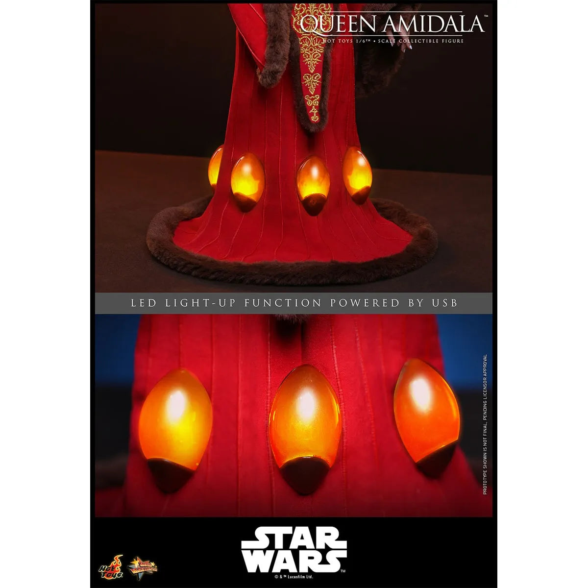 「スター・ウォーズ　エピソード1／ファントム・メナス」1/6スケールフィギュア アミダラ女王（ムービー・マスターピース）