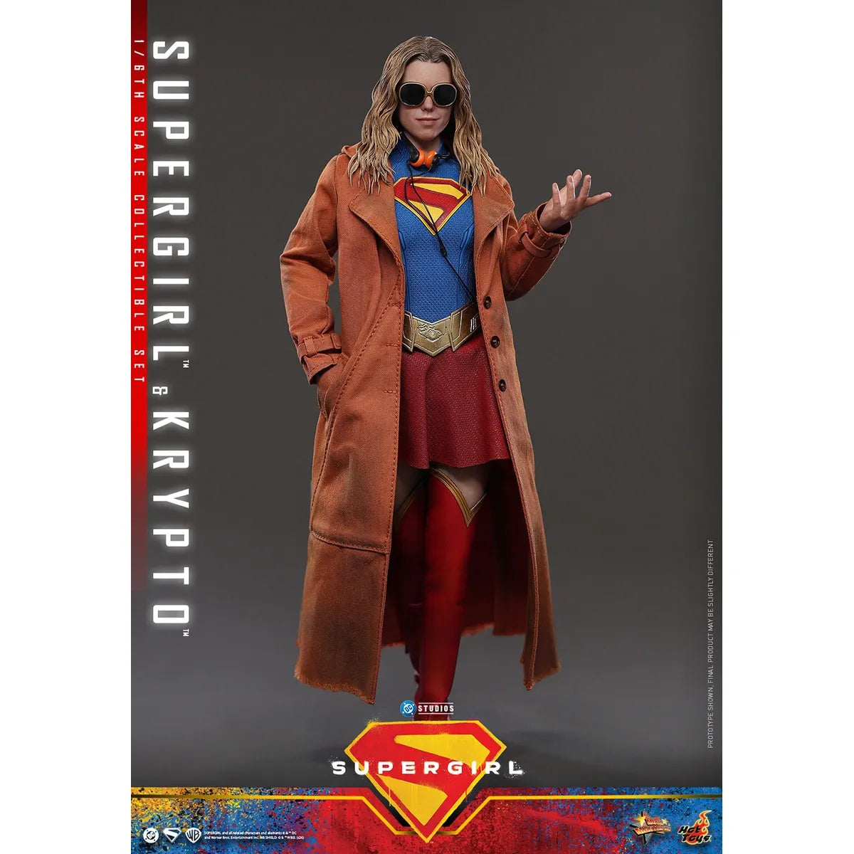 DC 「スーパーガール」1/6スケールフィギュア スーパーガール＆クリプト(ムービー・マスターピース)