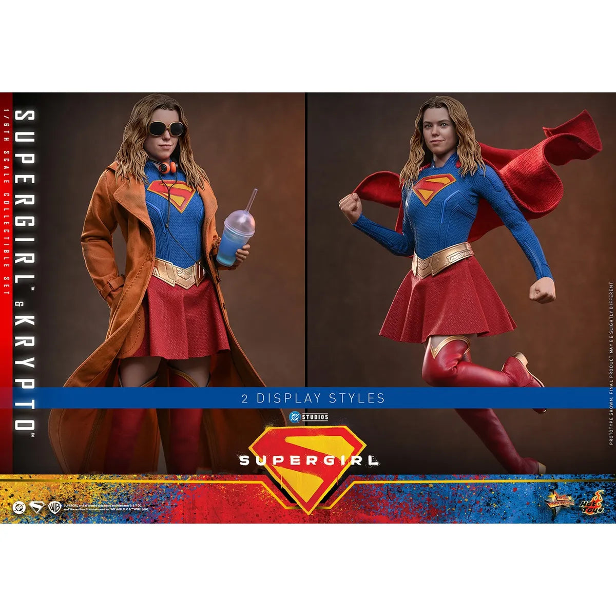 DC 「スーパーガール」1/6スケールフィギュア スーパーガール＆クリプト(ムービー・マスターピース)