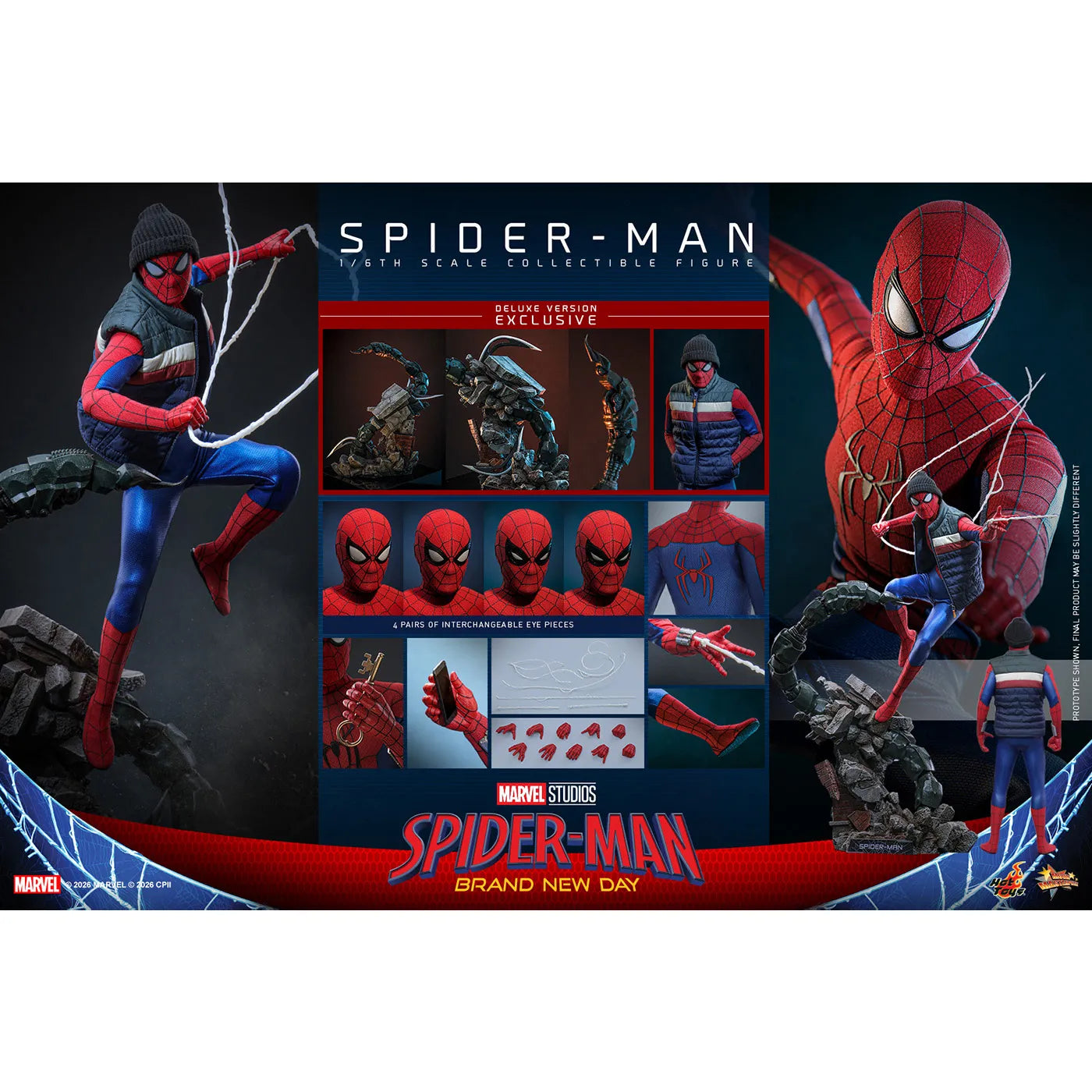 「スパイダーマン：ブランド・ニュー・デイ」1/6スケールフィギュア　スパイダーマン（デラックス版）【ムービー・マスターピース】