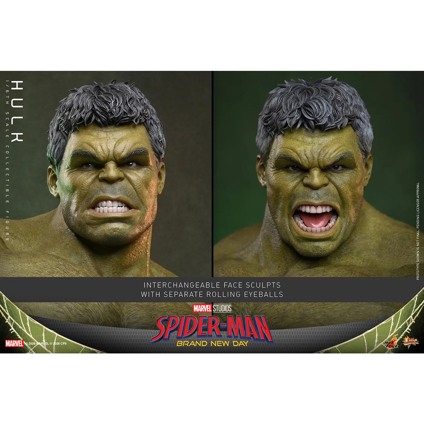 「スパイダーマン：ブランド・ニュー・デイ」1/6スケールフィギュア　ハルク【ムービー・マスターピース】