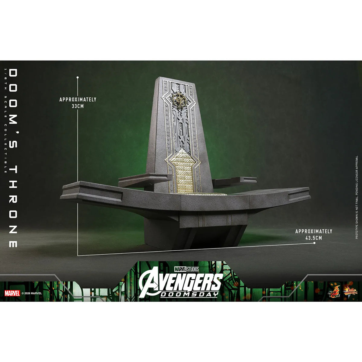 マーベル 「アベンジャーズ／ドゥームズデイ」 1/6スケールフィギュア用アクセサリー ドゥームの玉座 (ホットトイズ・アクセサリー・コレクション)