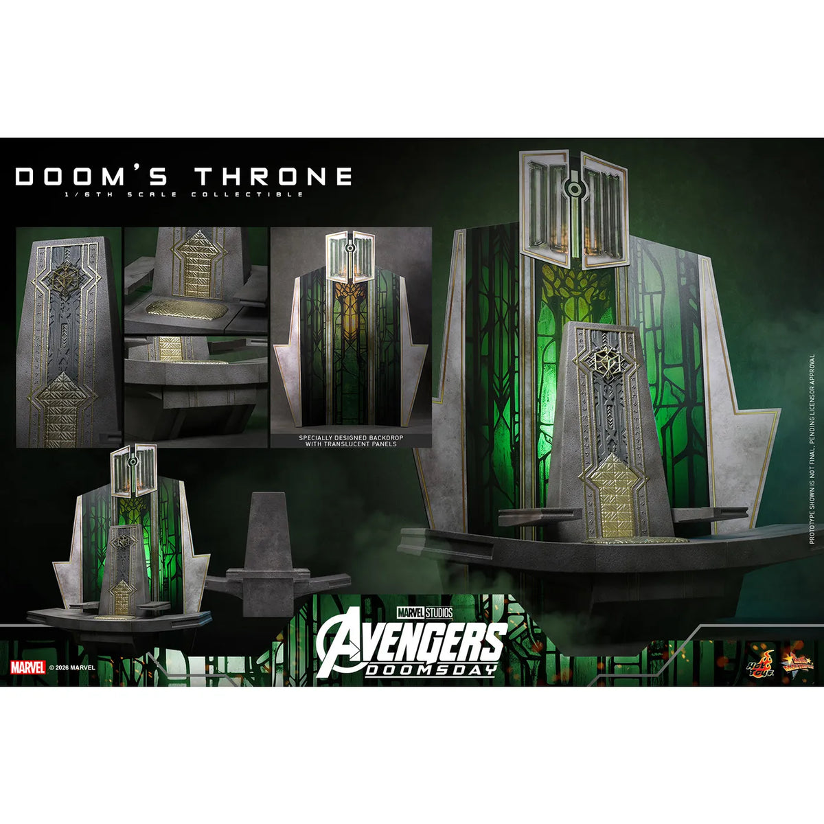マーベル 「アベンジャーズ／ドゥームズデイ」 1/6スケールフィギュア用アクセサリー ドゥームの玉座 (ホットトイズ・アクセサリー・コレクション)