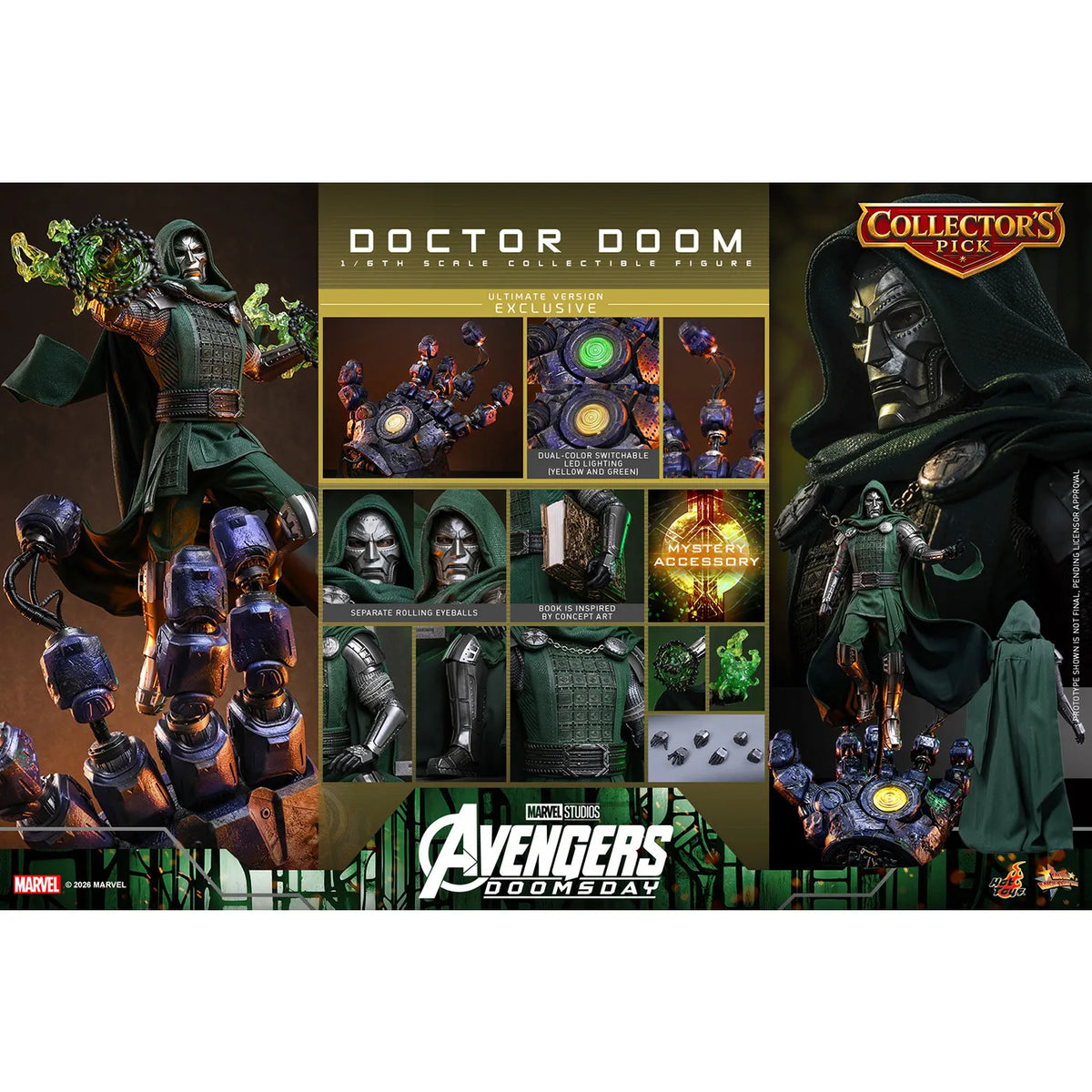 マーベル 「アベンジャーズ／ドゥームズデイ」 1/6スケールフィギュア ドクター・ドゥーム (ムービー・マスターピース アルティメット版)