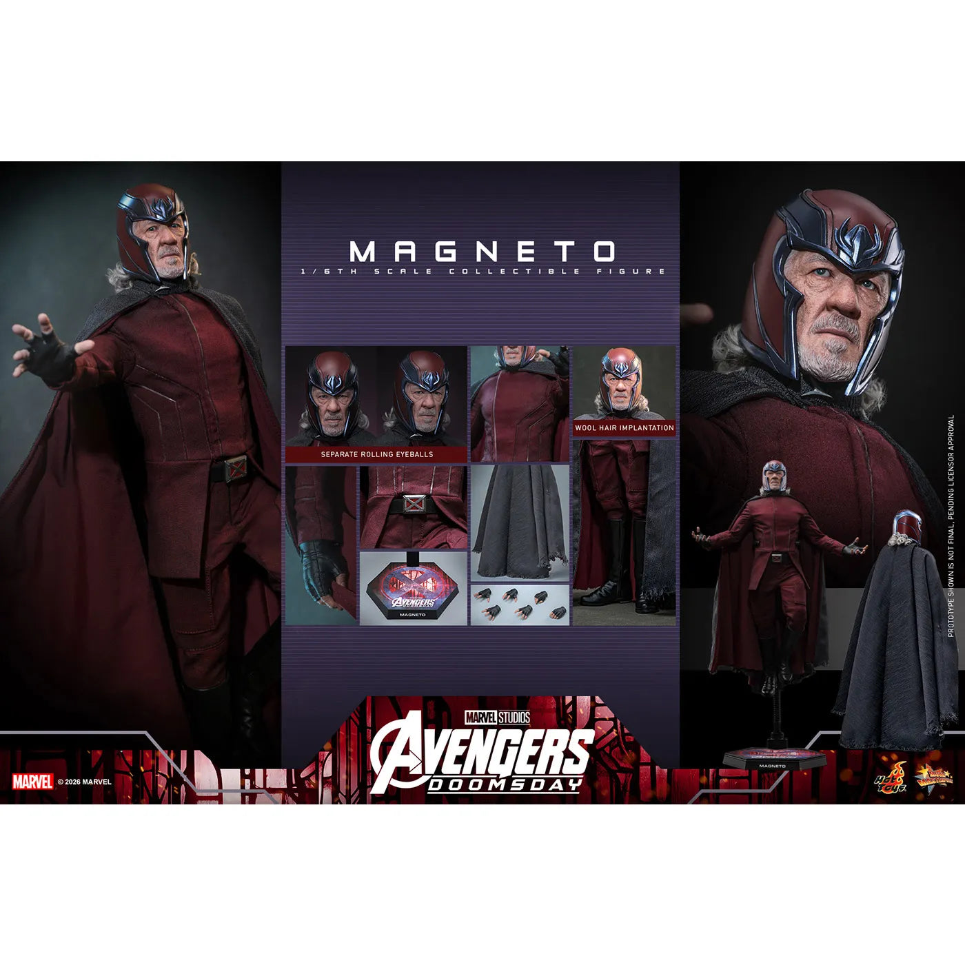 マーベル 「アベンジャーズ／ドゥームズデイ」 1/6スケールフィギュア マグニートー (ムービー・マスターピース)