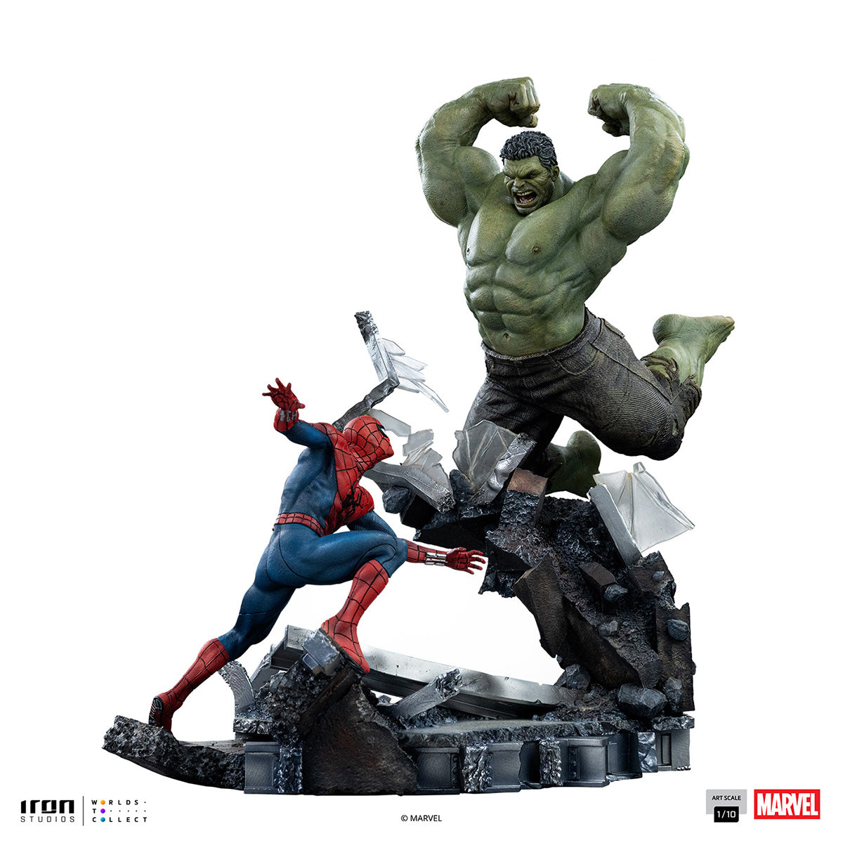マーベル 「アートスケール」1/10スケール スパイダーマン vs ハルク