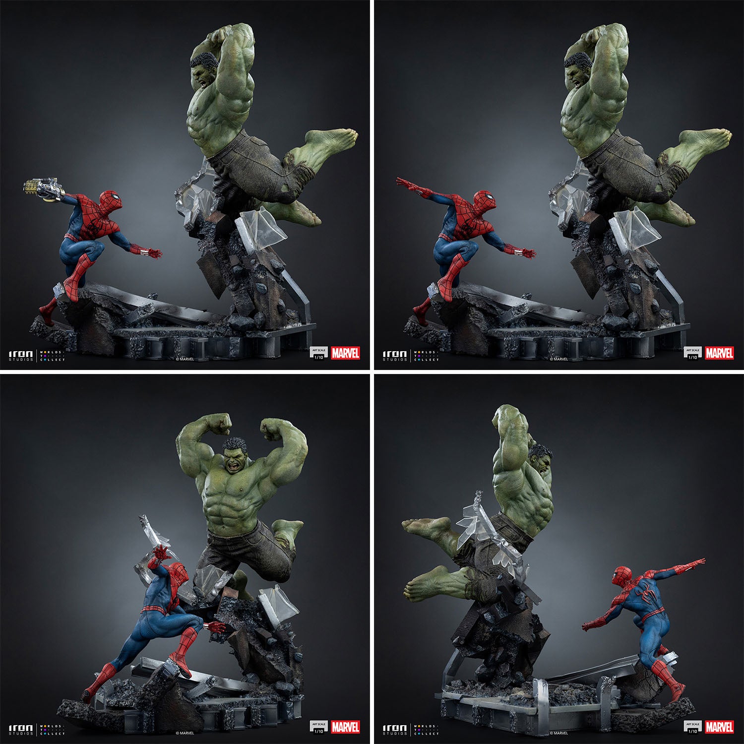 マーベル 「アートスケール」1/10スケール スパイダーマン vs ハルク