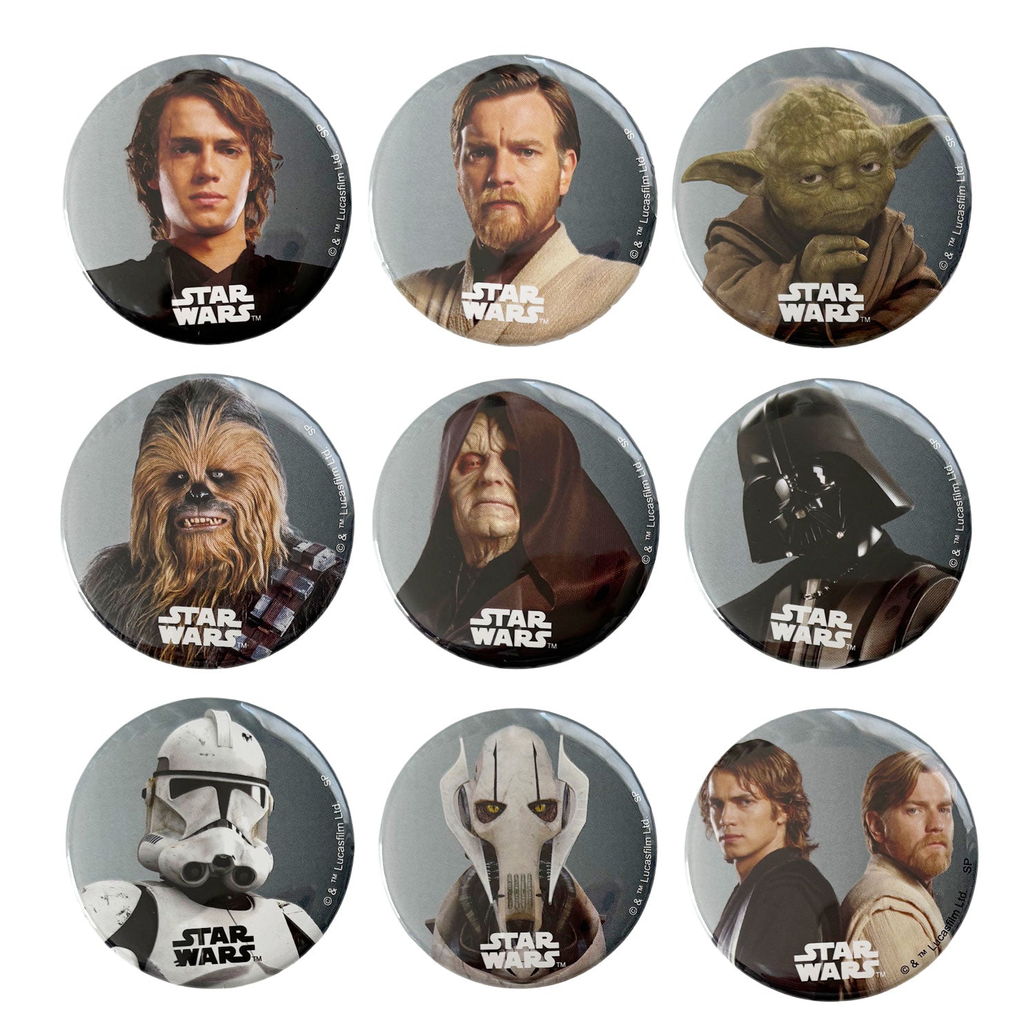 スター・ウォーズ」 Episode.3 缶バッジ(コンプリート全9種) | WOWOW