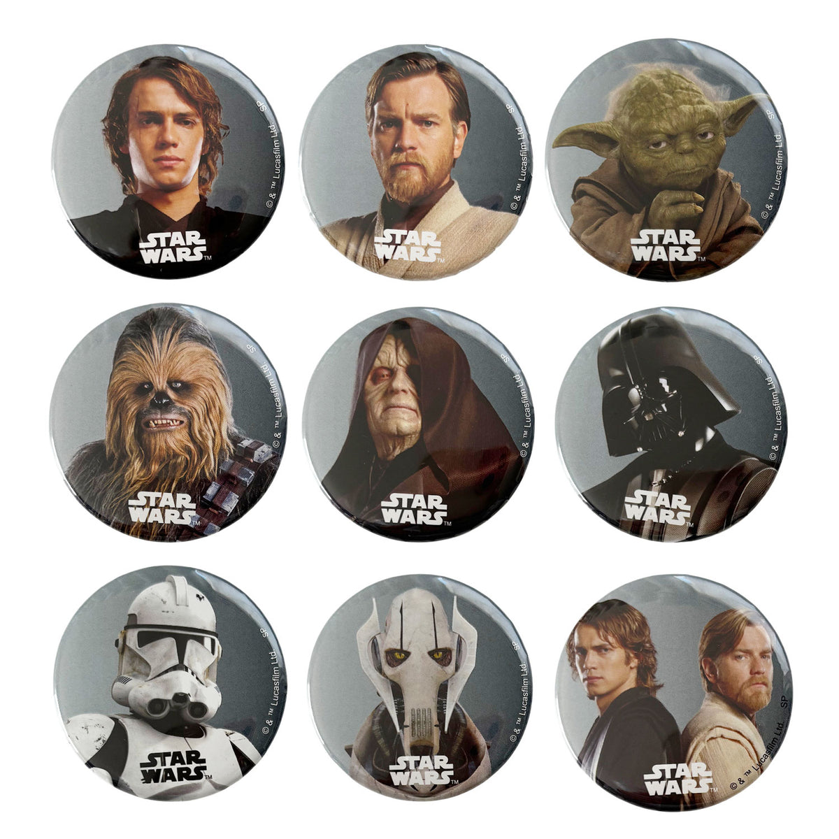 スター・ウォーズ」 Episode.3 缶バッジ(コンプリート全9種) | WOWOW 