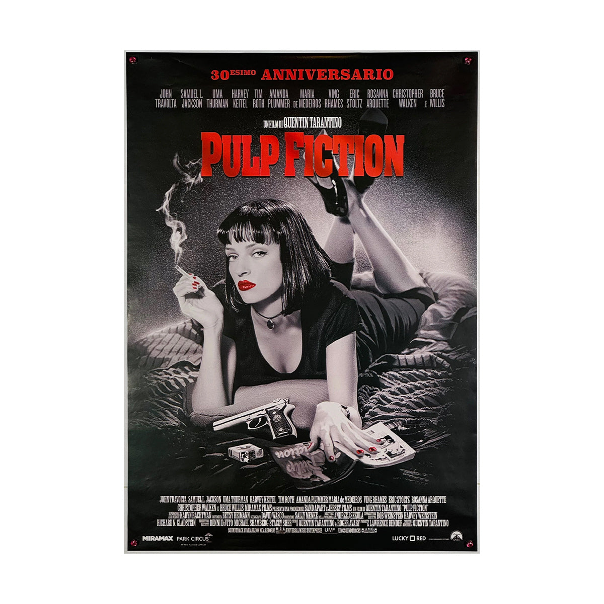 パルプ・フィクション ポスター　ダメージ加工 パルプ・フィクション』 映画 ポスター イタリア オリジナル [2959