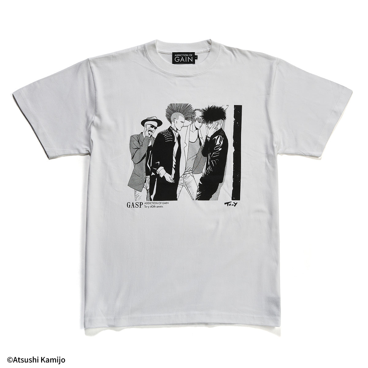上條淳士『GASP』Tシャツ【ADDICTION OF GAIN】