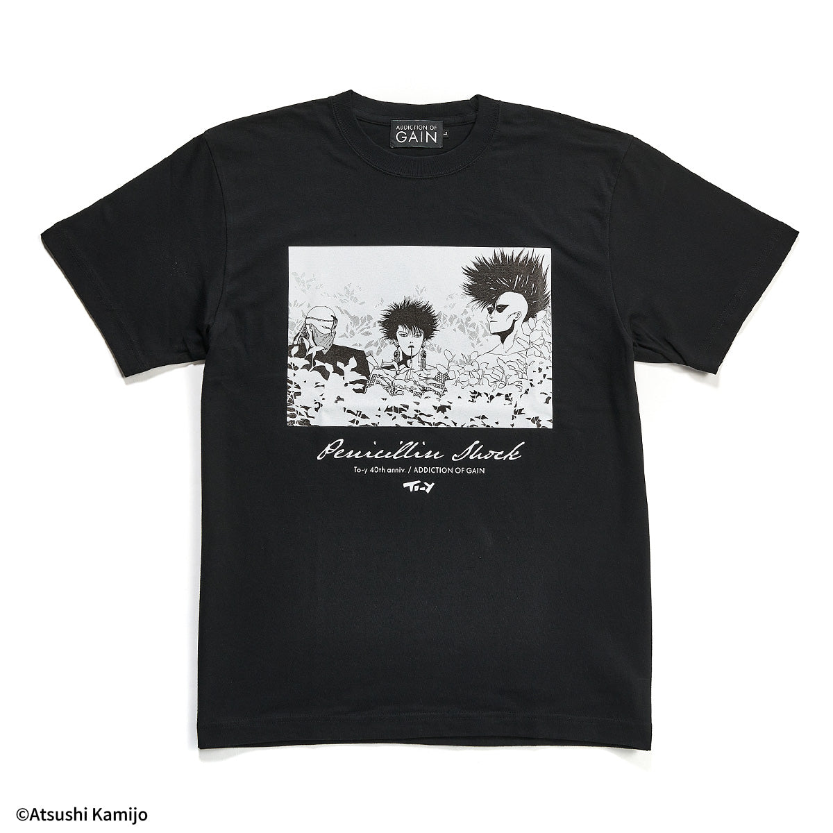 上條淳士To-y 40th『PENICILLN SHOCK』Tシャツ【ADDICTION OF GAIN】