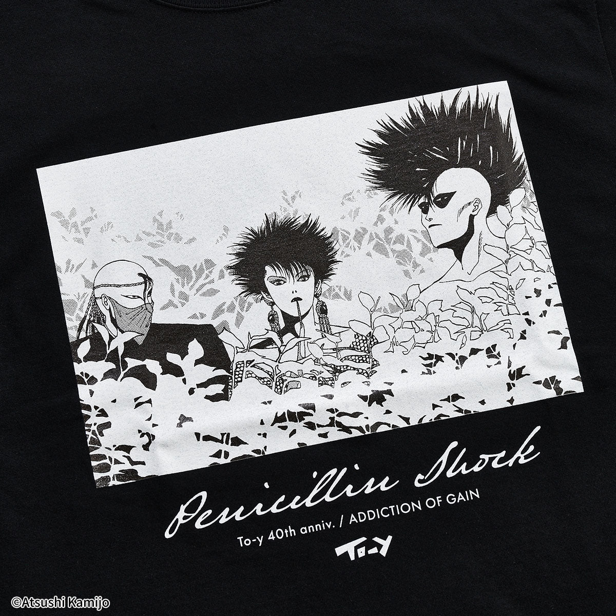 上條淳士To-y 40th『PENICILLN SHOCK』Tシャツ【ADDICTION OF GAIN】