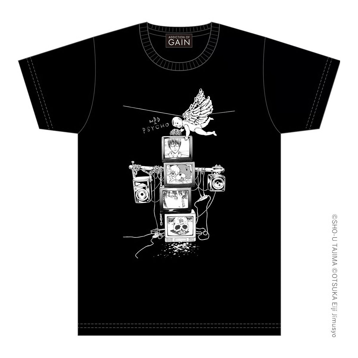 ADDICTION OF GAIN　田島昭宇　画業40周年「多重人格探偵サイコ-A」Tシャツ