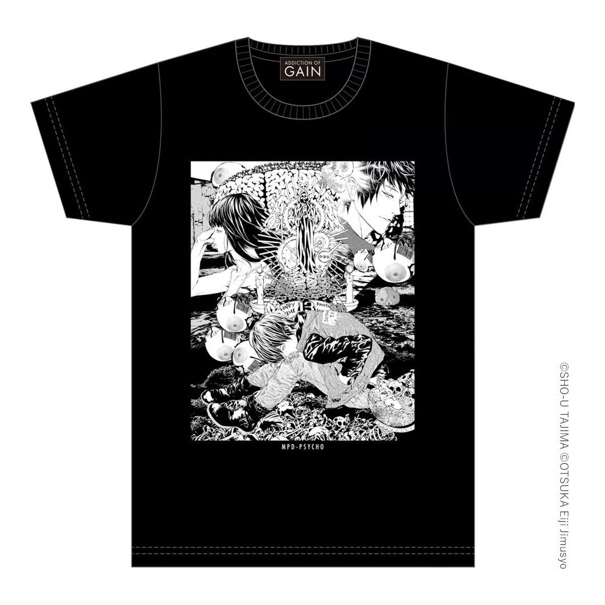 ADDICTION OF GAIN　田島昭宇　画業40周年「多重人格探偵サイコ-C」Tシャツ