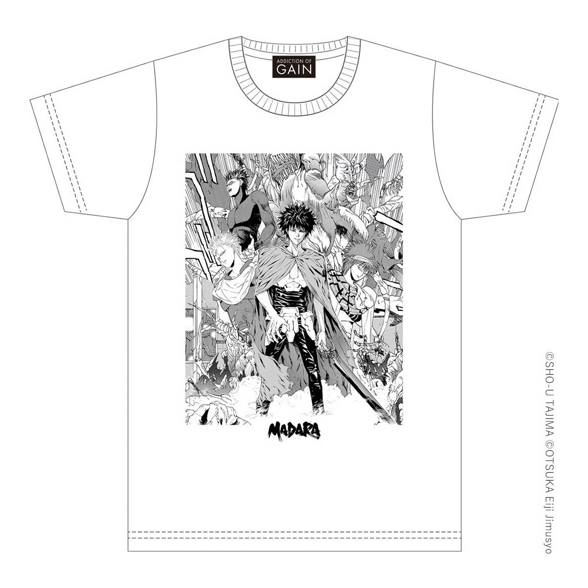 ADDICTION OF GAIN　田島昭宇　画業40周年「魍魎戦記MADARA-A」Tシャツ