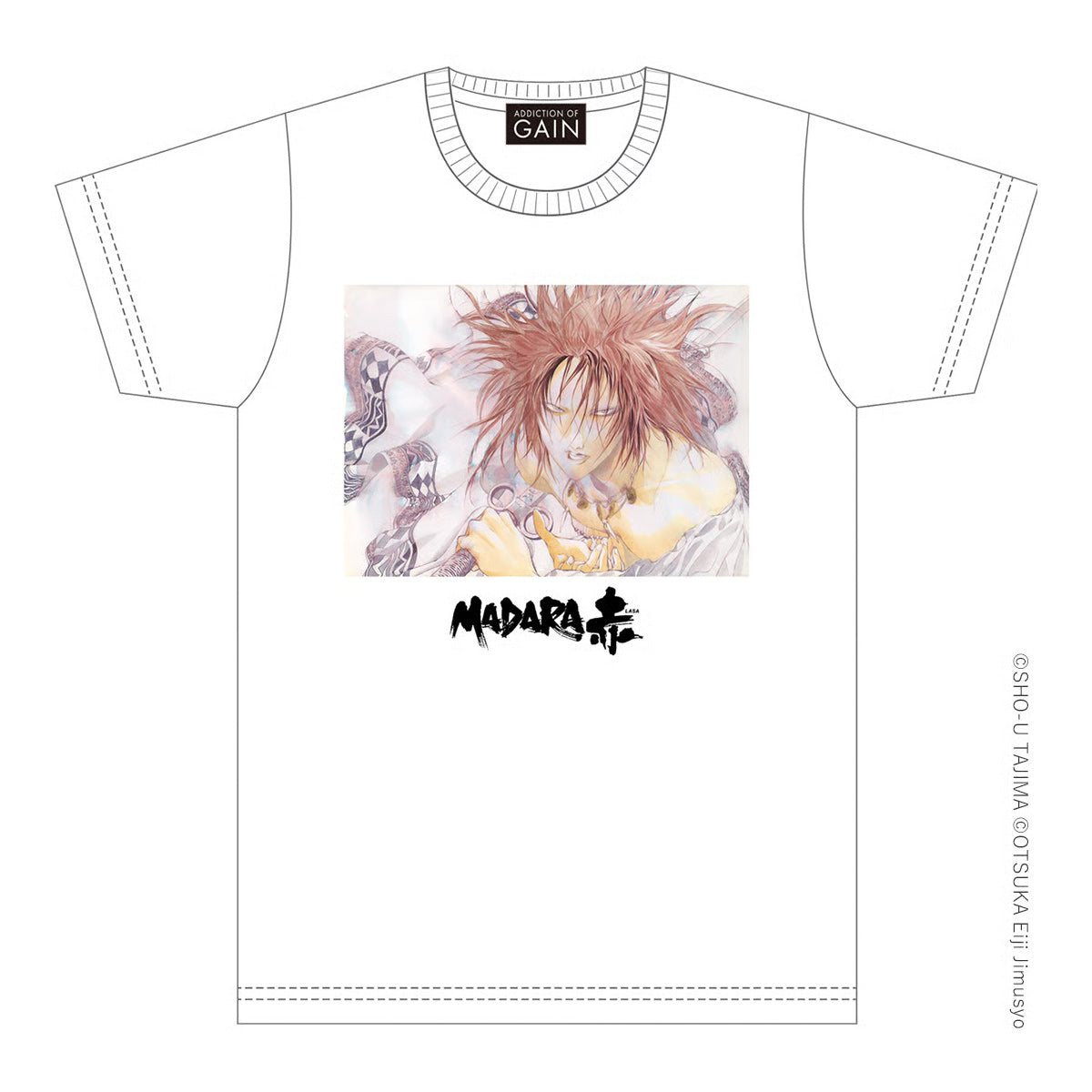 ADDICTION OF GAIN　田島昭宇　画業40周年「魍魎戦記MADARA赤-B」Tシャツ