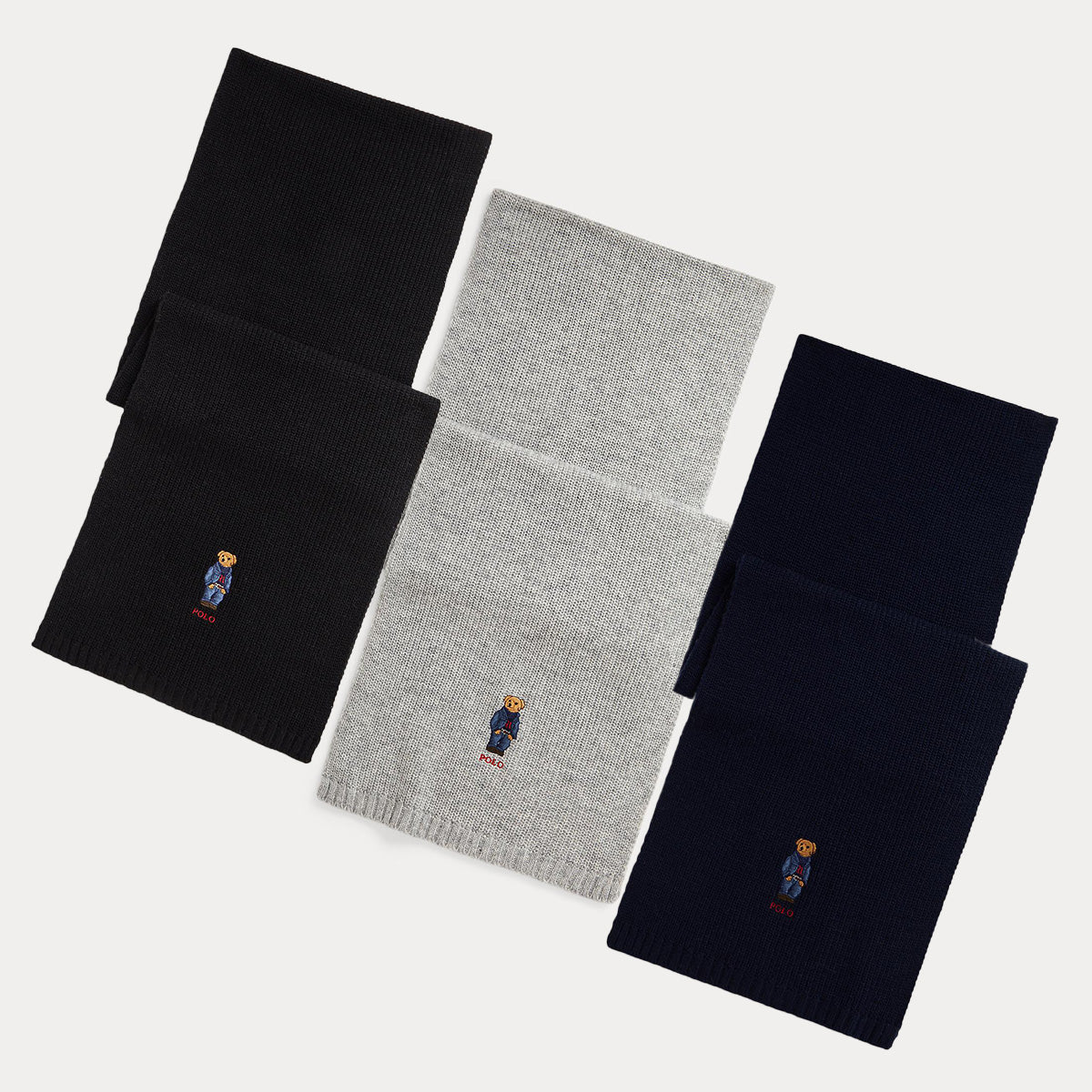 RALPH LAUREN Polo Bear スカーフ　ラルフローレン　ポロベア ポロ ラルフ ローレン ポロベア ニット スカーフ | WOWOW百貨店