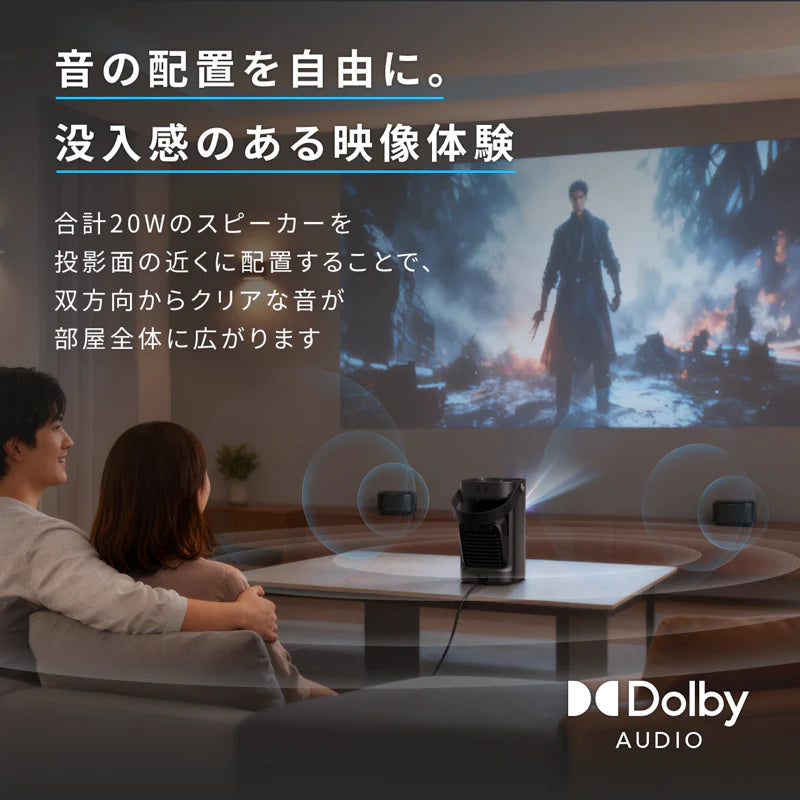 Anker Soundcore Nebula P1（着脱式デュアルスピーカー搭載プロジェクター)
