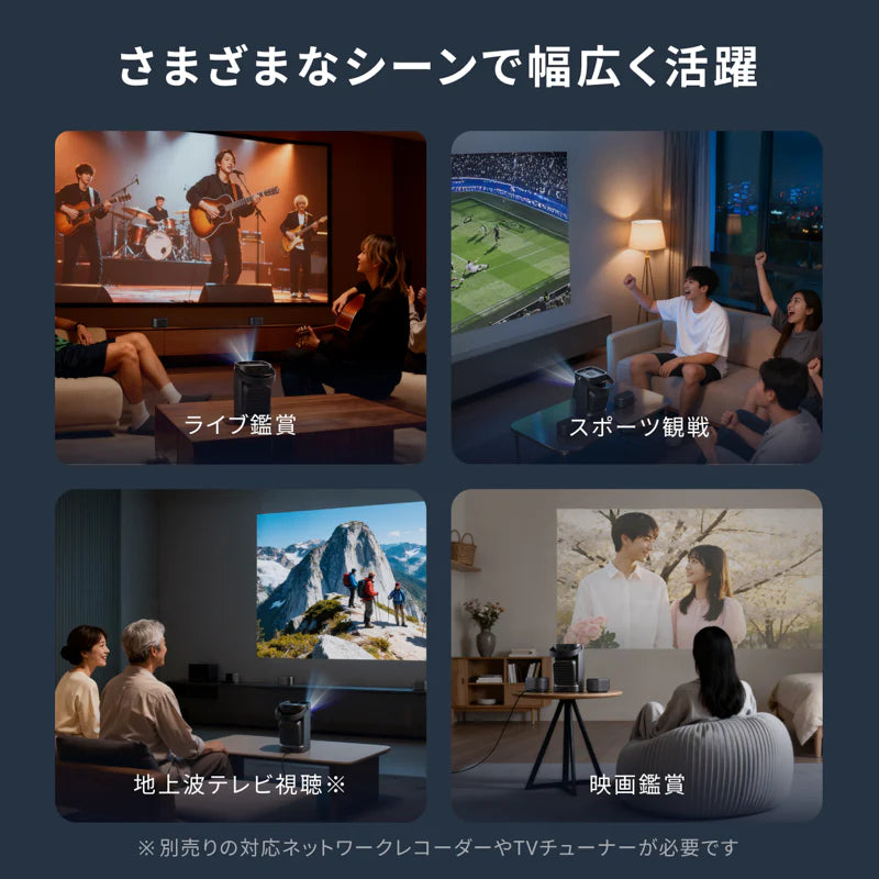 Anker Soundcore Nebula P1（着脱式デュアルスピーカー搭載プロジェクター)