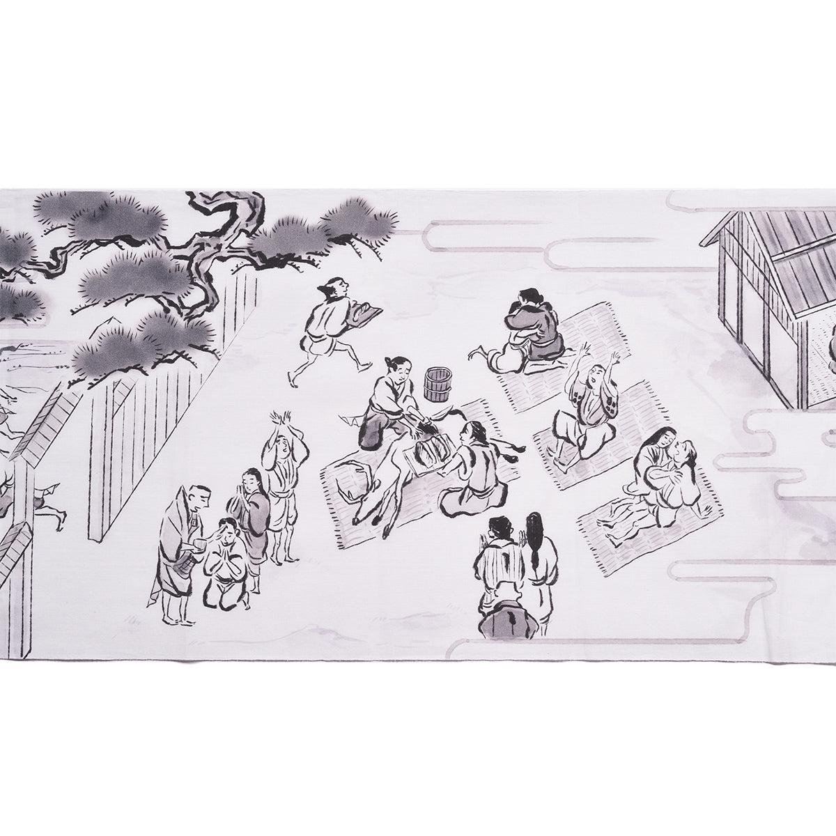 ドラマ『BLOOD & SWEAT』絵巻物の手ぬぐい