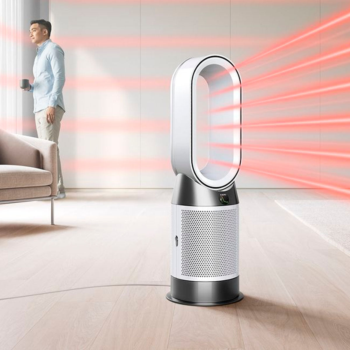 空気を浄化しながら冬はファンヒーター
