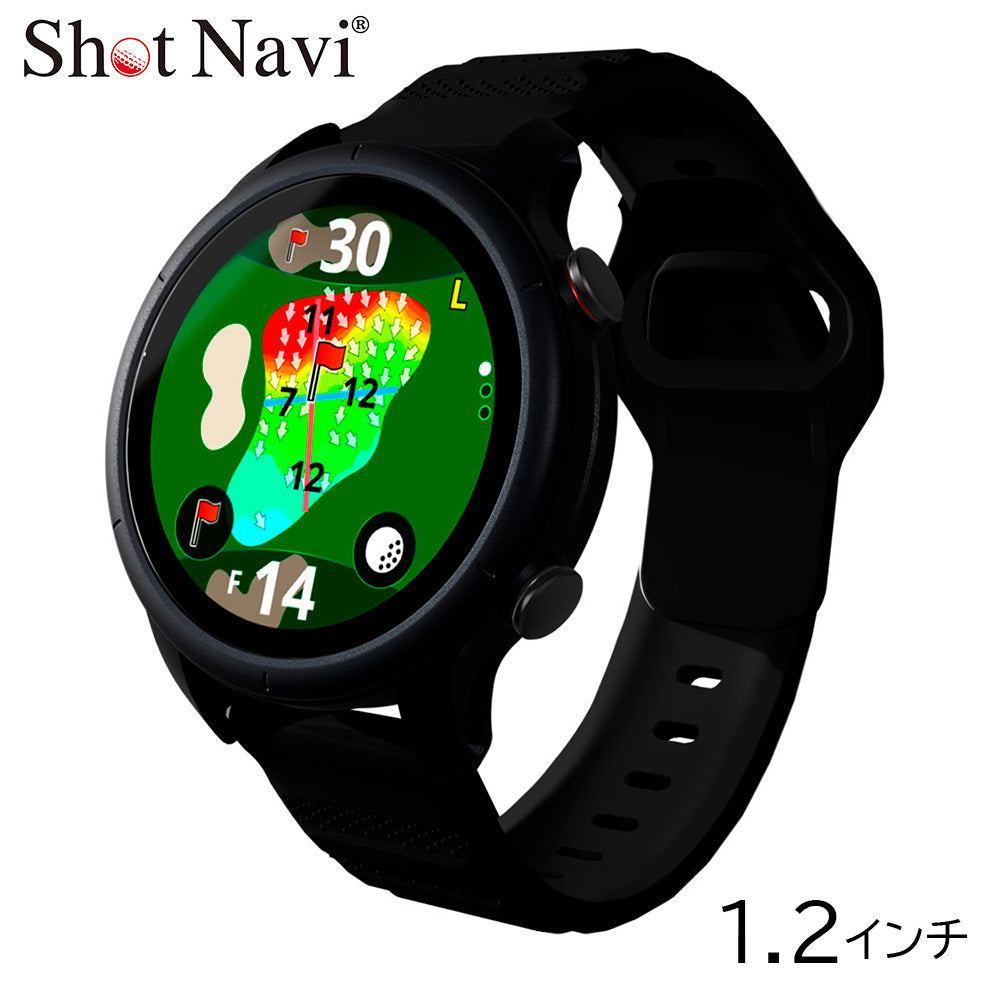 Shot Navi VELLIX ブラックGPSゴルフウォッチ 最新 ショットナビ ゴルフ用GPSウォッチ VELLIX（※販売期限：10/31（土