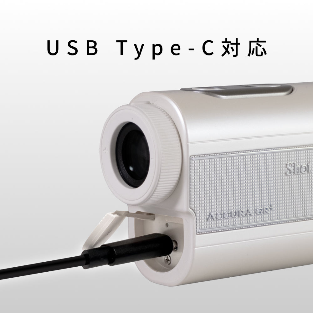 【美品】Shoe Navi ACCURA GR+ レーザー距離計 ホワイト ショットナビ レーザー距離計 ACCURA GR+（※販売期限：10/31（土）まで
