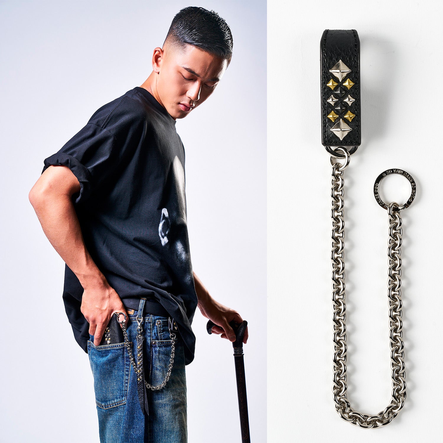 CALEE Inc. インディゴブルー ウォレットチェーン CALEE × TOKITO IS THE ONE ウォレットチェーン(WOWOW百貨店別注
