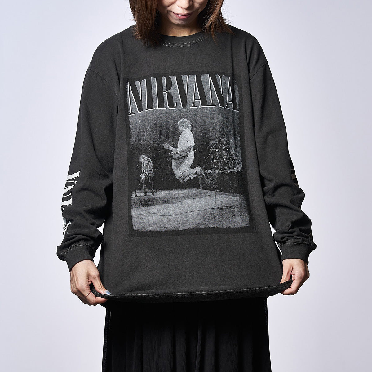 ニルヴァーナ LIVE AT READING ロングスリーブTシャツ(ジョンブル