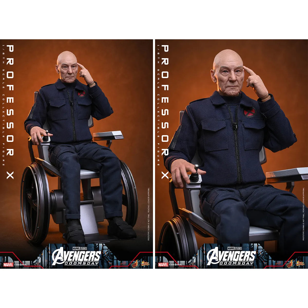 マーベル　「アベンジャーズ／ドゥームズデイ」　1/6スケールフィギュア　プロフェッサーX【ムービー・マスターピース】