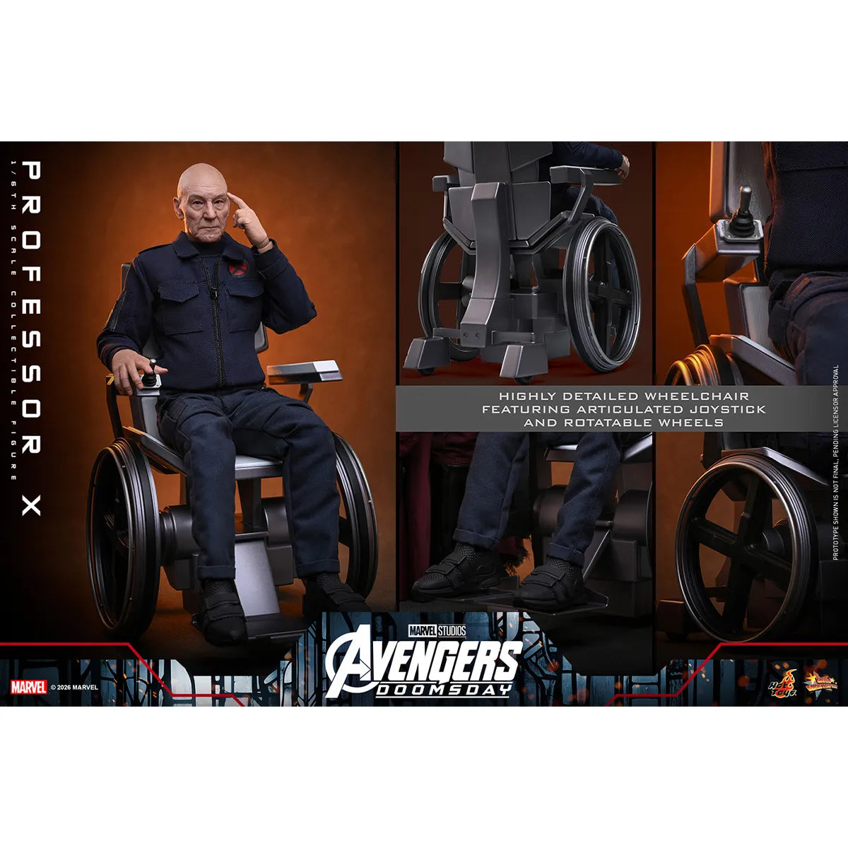 マーベル　「アベンジャーズ／ドゥームズデイ」　1/6スケールフィギュア　プロフェッサーX【ムービー・マスターピース】