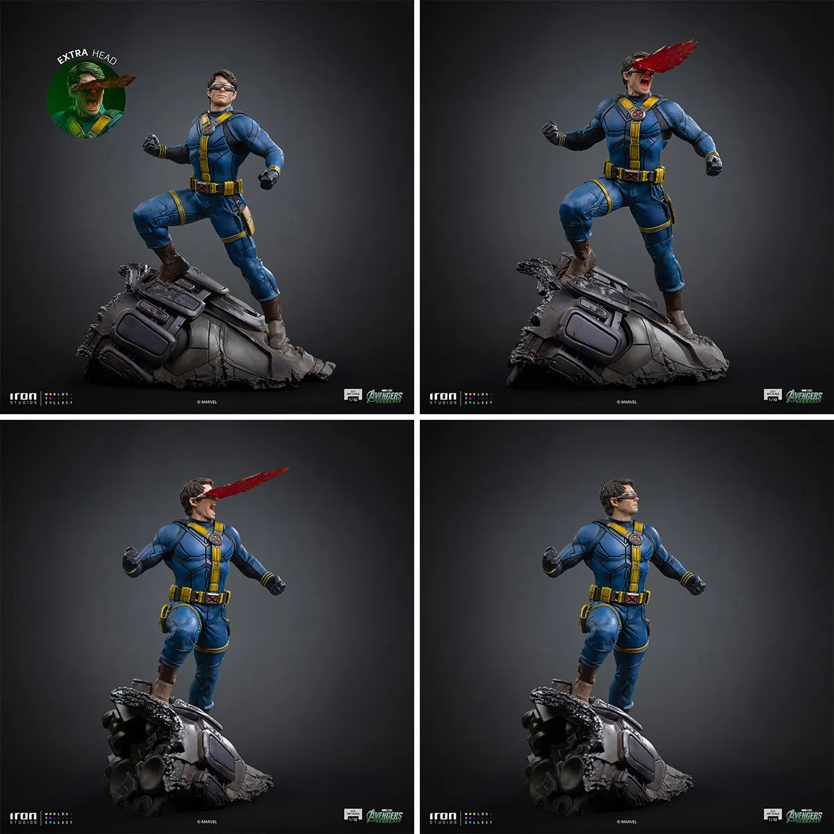 マーベル　「アベンジャーズ／ドゥームズデイ」　1/10スケール　サイクロップス【アイアン・スタジオ　スタチュー】「バトルジオラマ・シリーズ」
