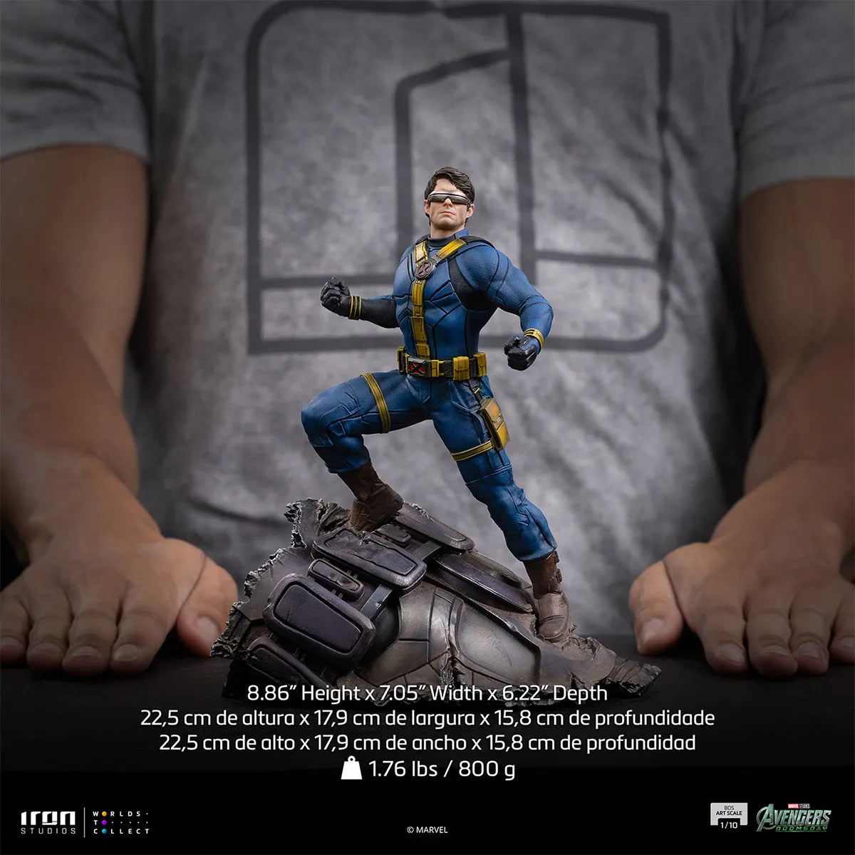 マーベル　「アベンジャーズ／ドゥームズデイ」　1/10スケール　サイクロップス【アイアン・スタジオ　スタチュー】「バトルジオラマ・シリーズ」