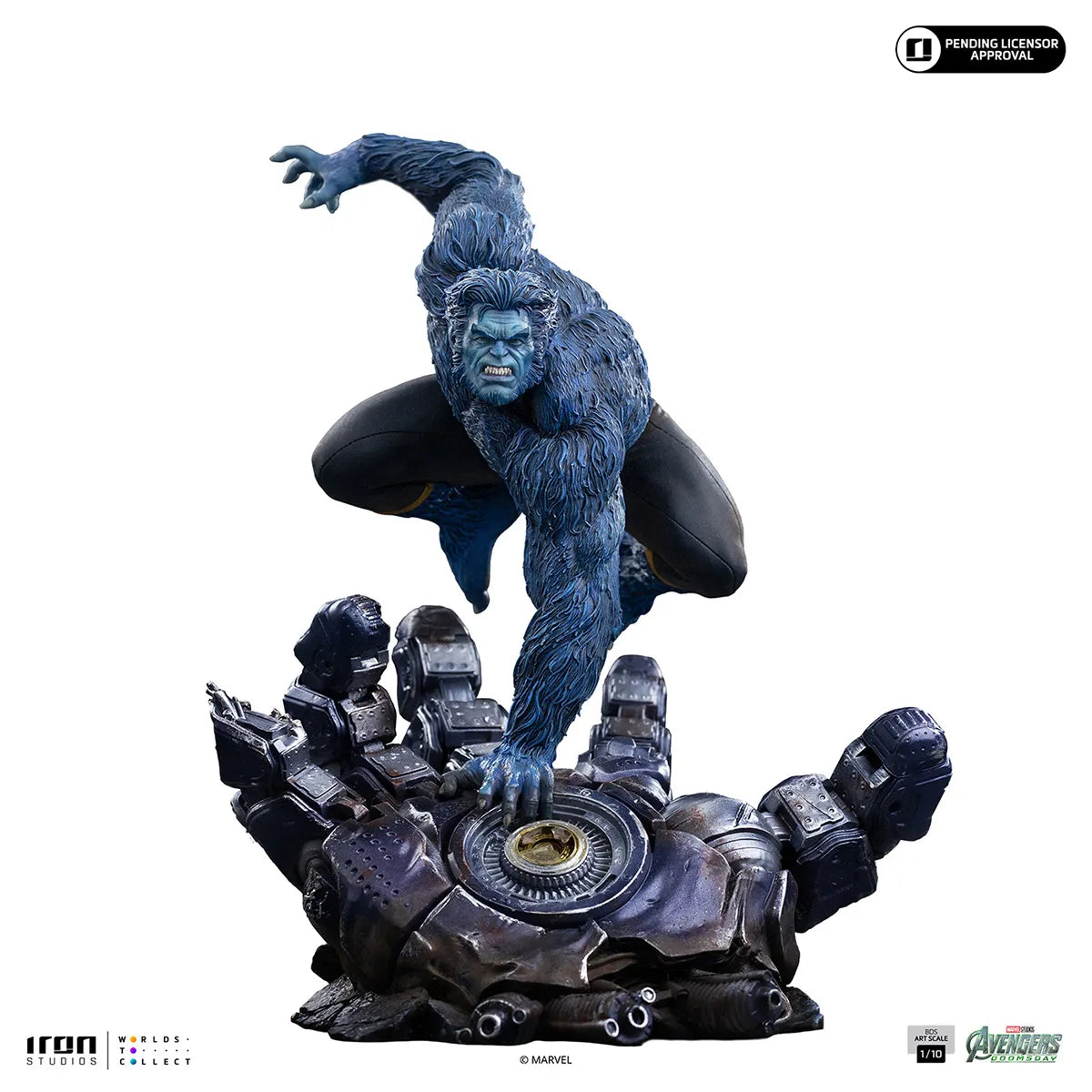マーベル　「アベンジャーズ／ドゥームズデイ」　1/10スケール　ビースト【アイアン・スタジオ　スタチュー】「バトルジオラマ・シリーズ」
