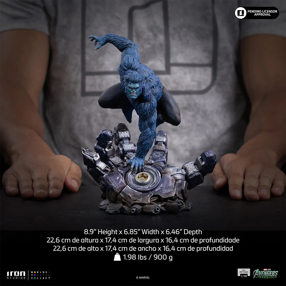 マーベル　「アベンジャーズ／ドゥームズデイ」　1/10スケール　ビースト【アイアン・スタジオ　スタチュー】「バトルジオラマ・シリーズ」